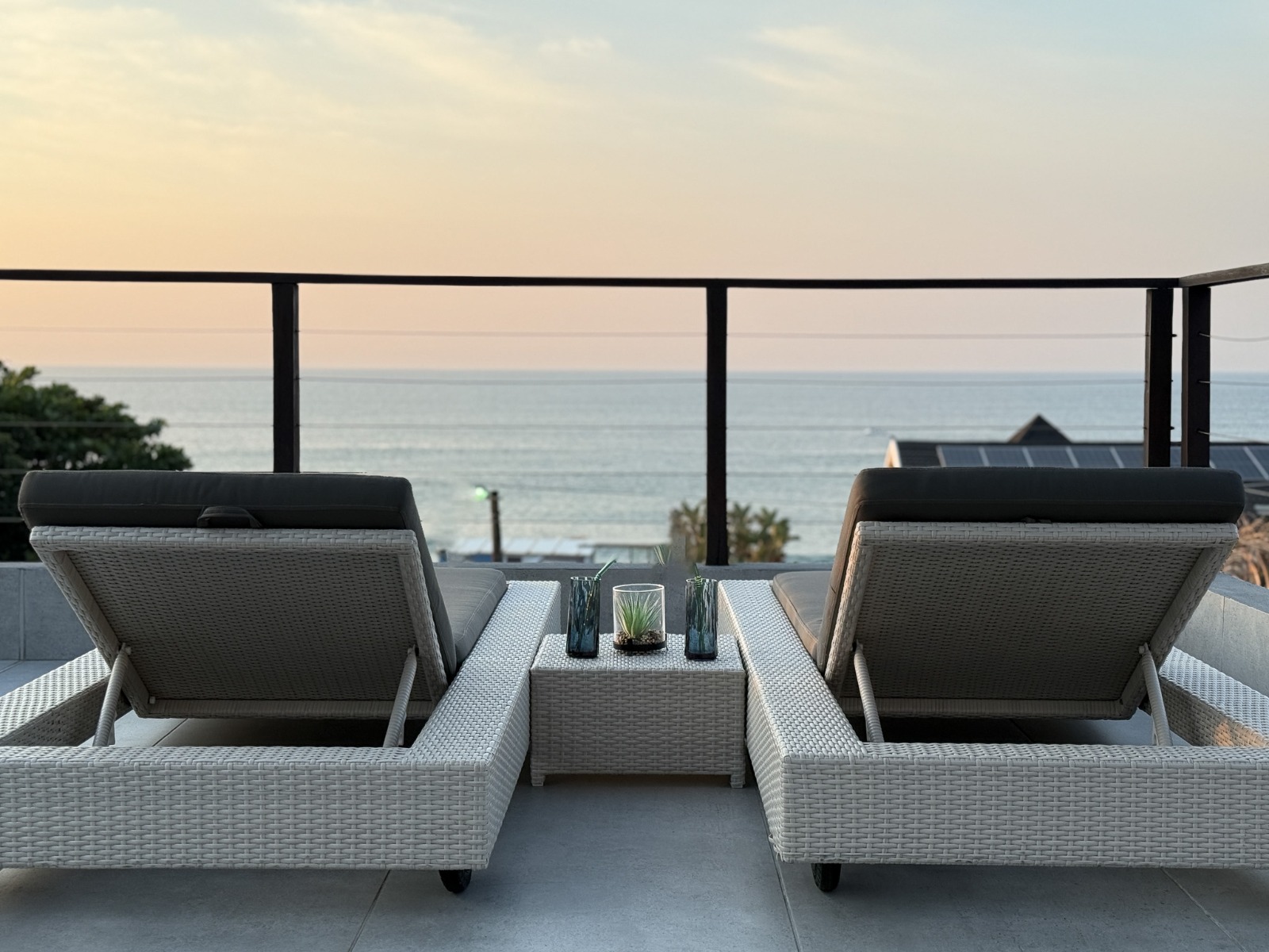 Deck and outdoor seating at Thirty Two B on Salmon Bay